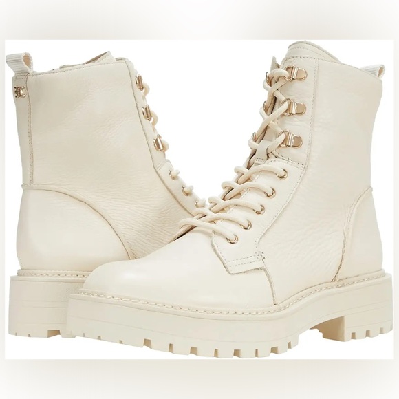 Sam Edelman Lue Boots Ivory Size 7.5 - Picture 1 of 2